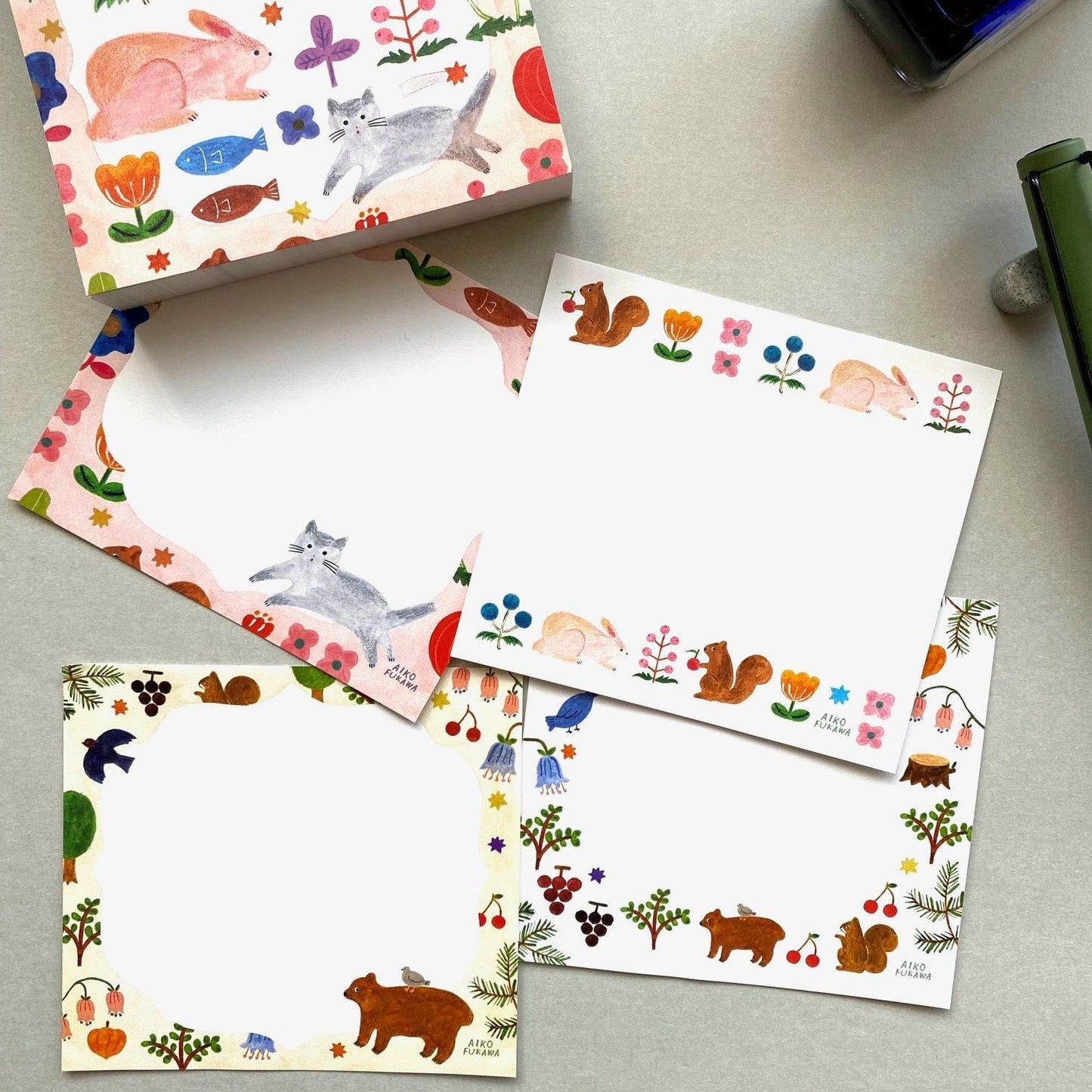 Cozyca Products x Aiko Fukawa Block Memo Pad - Feel Nature