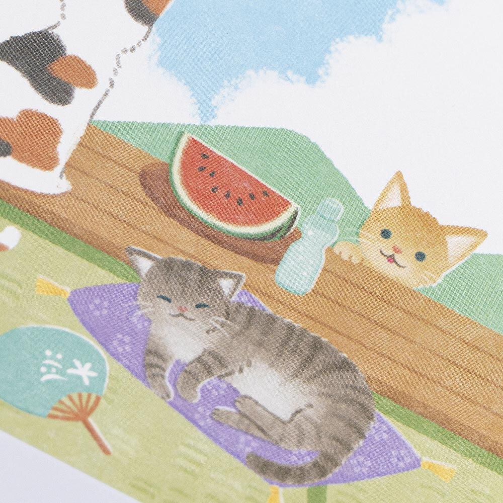 NB Co. x Kazuemon Postcard - Summer Cats