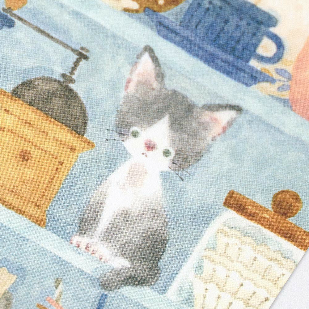 NB Co. x Nakauchi Waka Postcard - Relaxing Cat