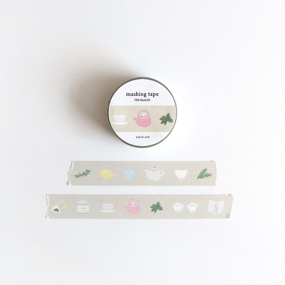 Suatelier Masking Tape - 704 Illust. 01