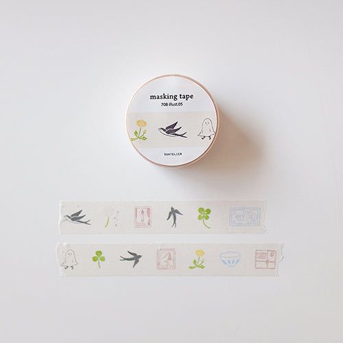 Suatelier Masking Tape - 708 Illust. 05