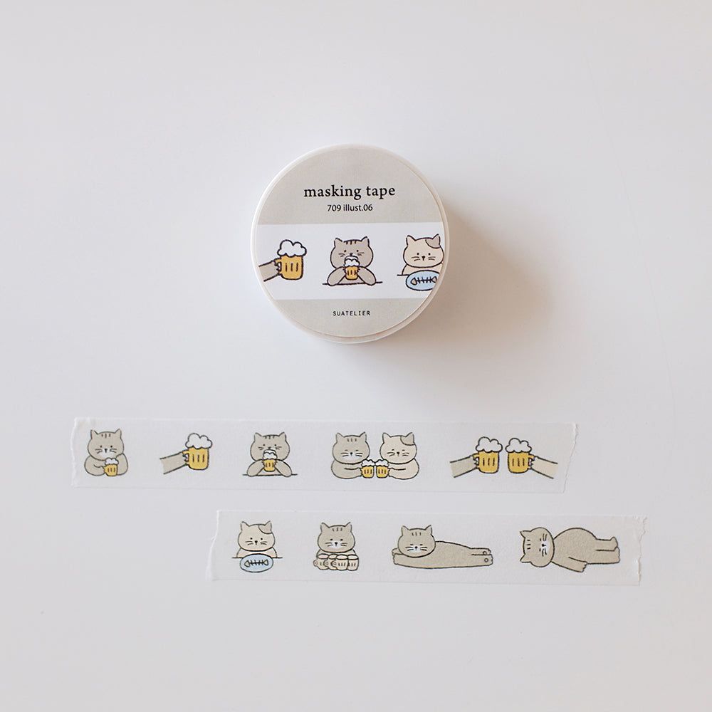 Suatelier Masking Tape - 709 Illust. 06