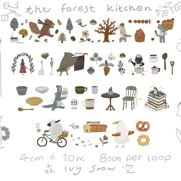 Ivy Snow PET Tape - The Forest Kitchen