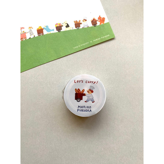 Cozyca Products x Mariko Fukuoka Transparent Masking Tape – Let’s Carry!