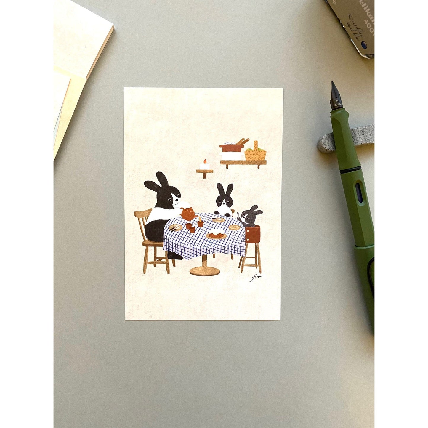 Cozyca Products x Mariko Fukuoka Postcard Booklet – Tea Time