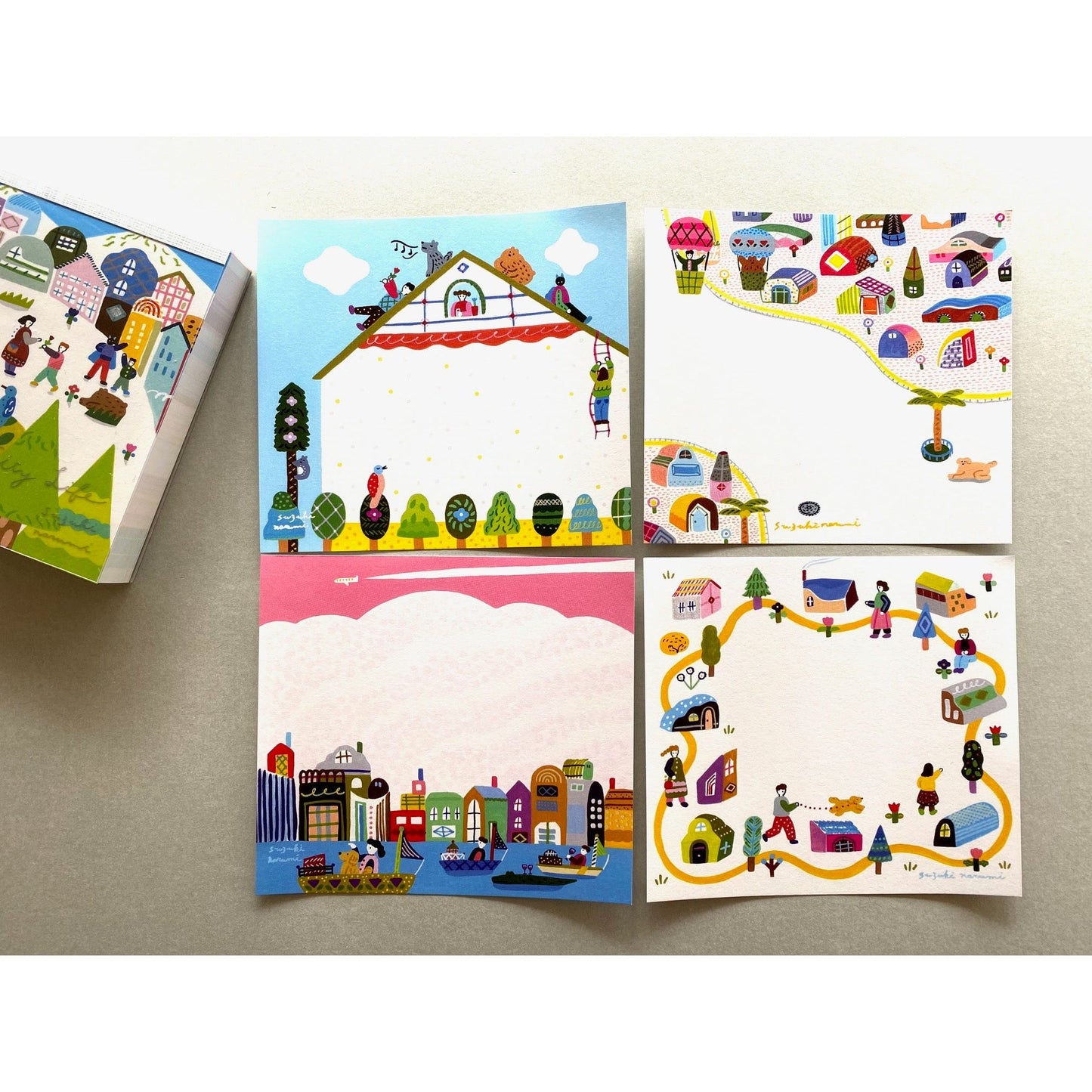 Cozyca Products x Narumi Suzuki Block Memo Pad - City Life