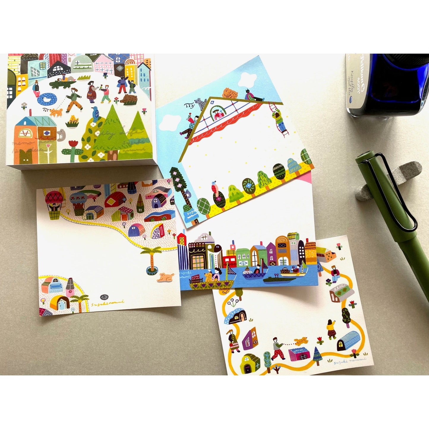 Cozyca Products x Narumi Suzuki Block Memo Pad - City Life