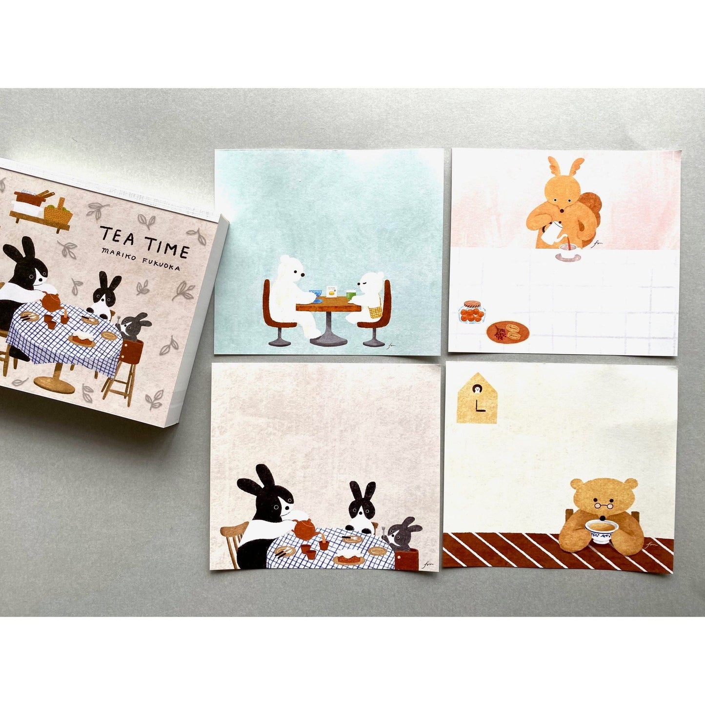 Cozyca Products x Mariko Fukuoka Block Memo Pad - Tea Time