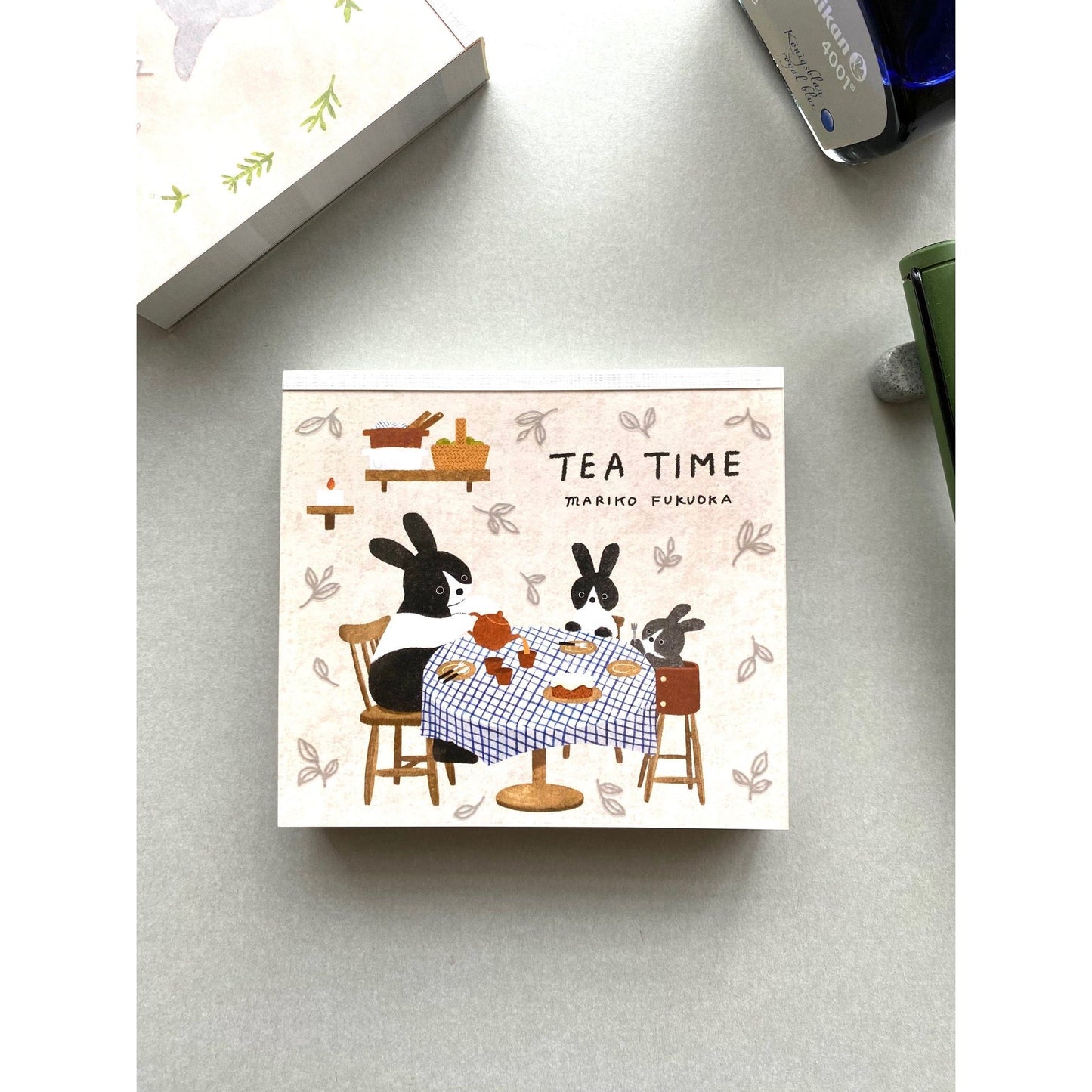 Cozyca Products x Mariko Fukuoka Block Memo Pad - Tea Time