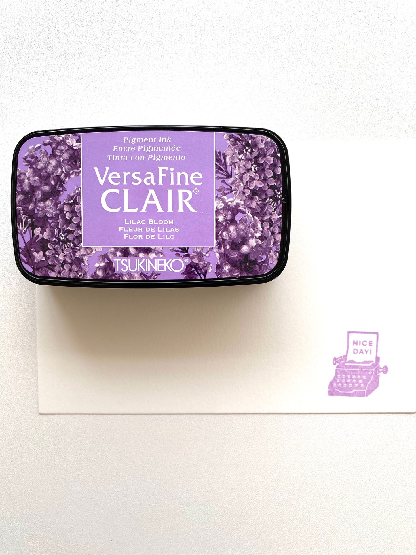 Tsukineko VersaFine Clair Stamp Ink Pad - Lilac Bloom