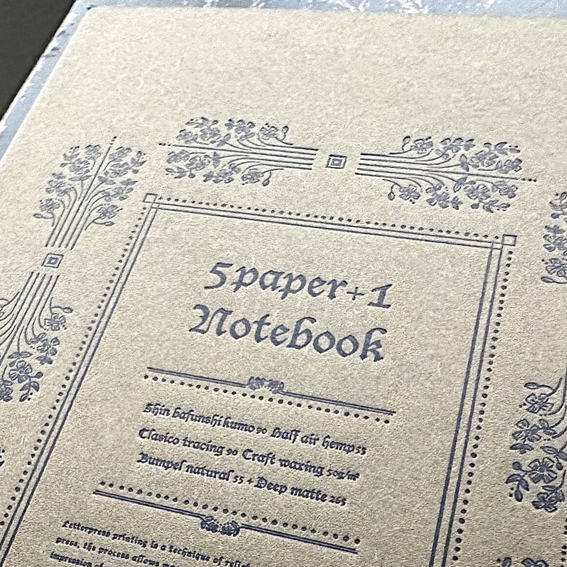 Oeda Letterpress 5 Paper Notebook