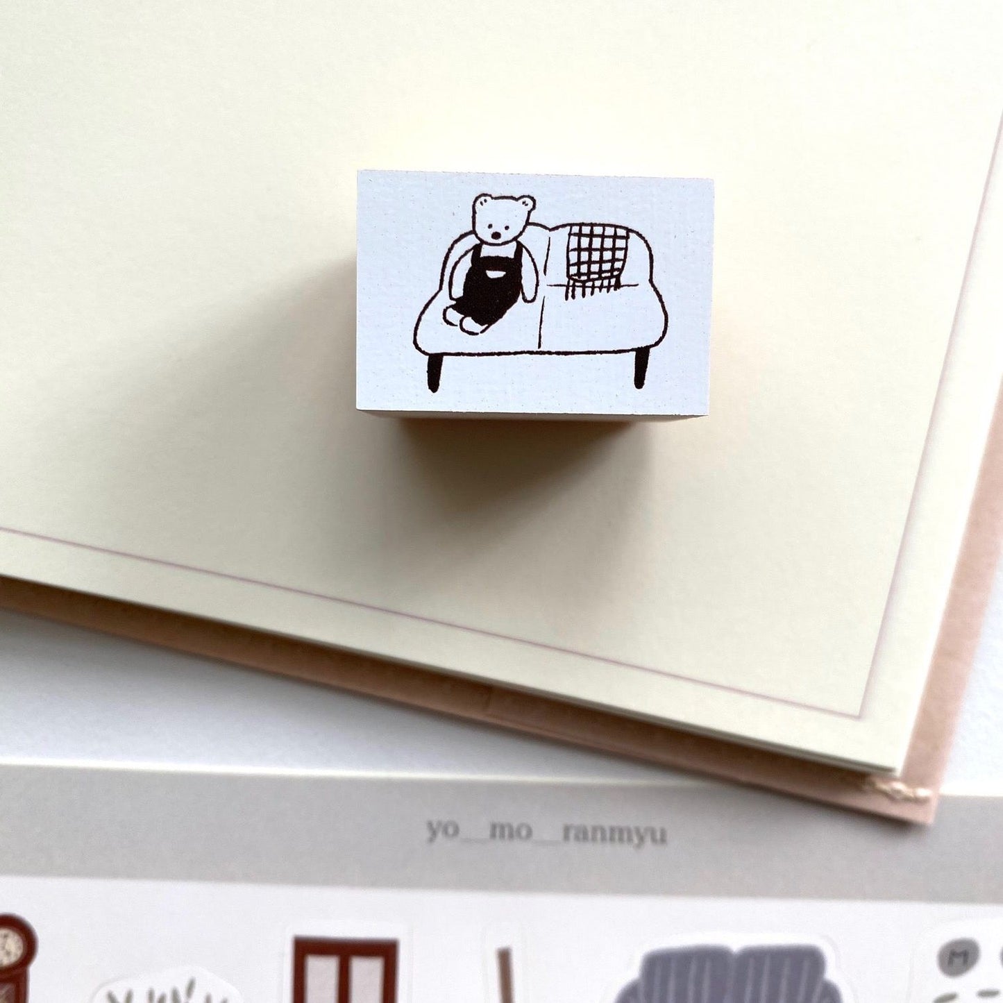 Ranmyu Rubber Stamp - On The Sofa