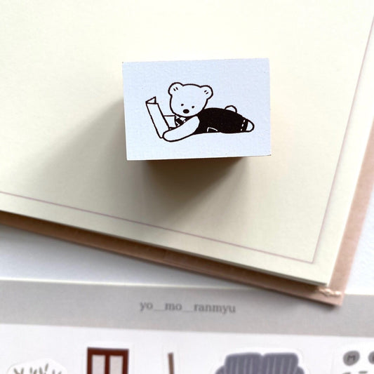 Ranmyu Rubber Stamp - Reading Time