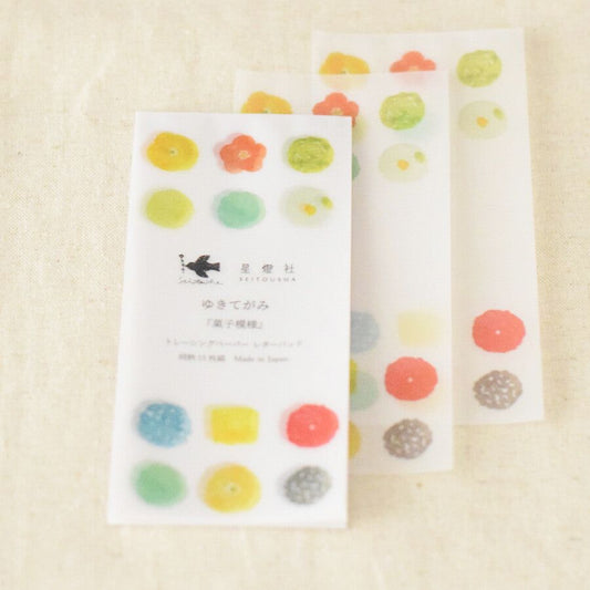 Seitousha Vellum Memo Pad - Confectionery Pattern