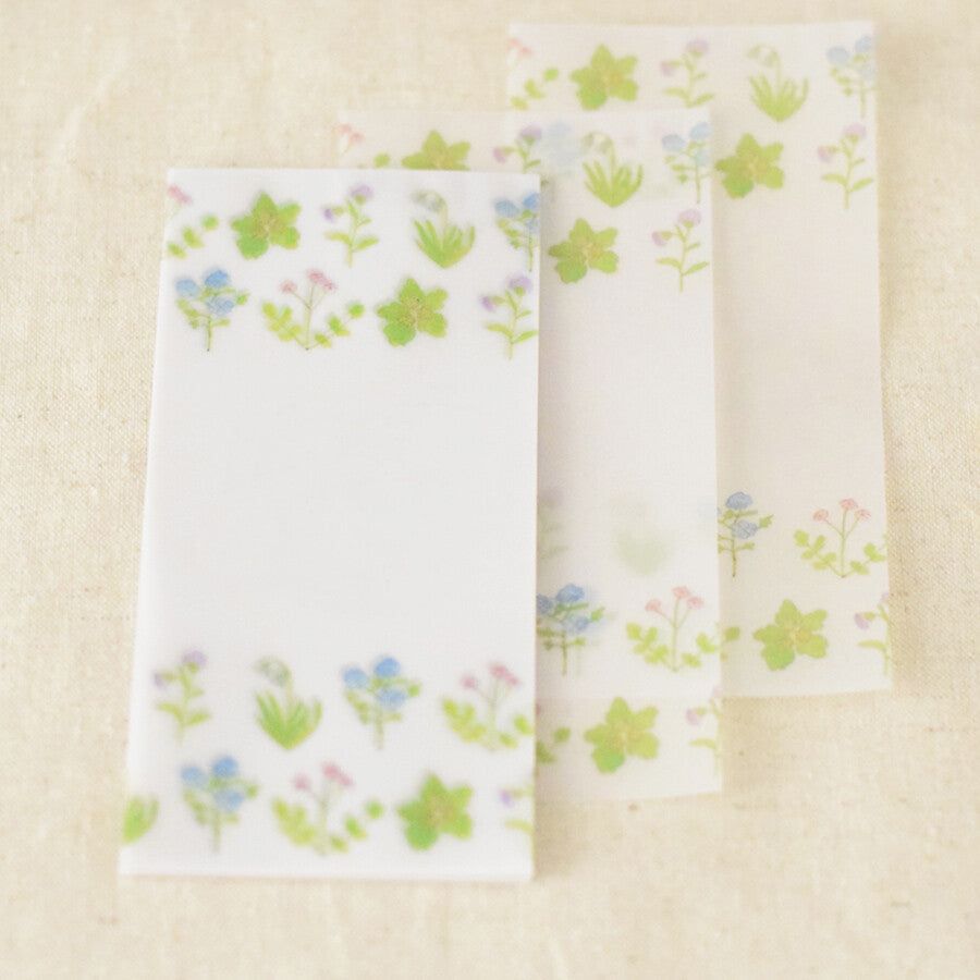 Seitousha Vellum Memo Pad - Over the Winter