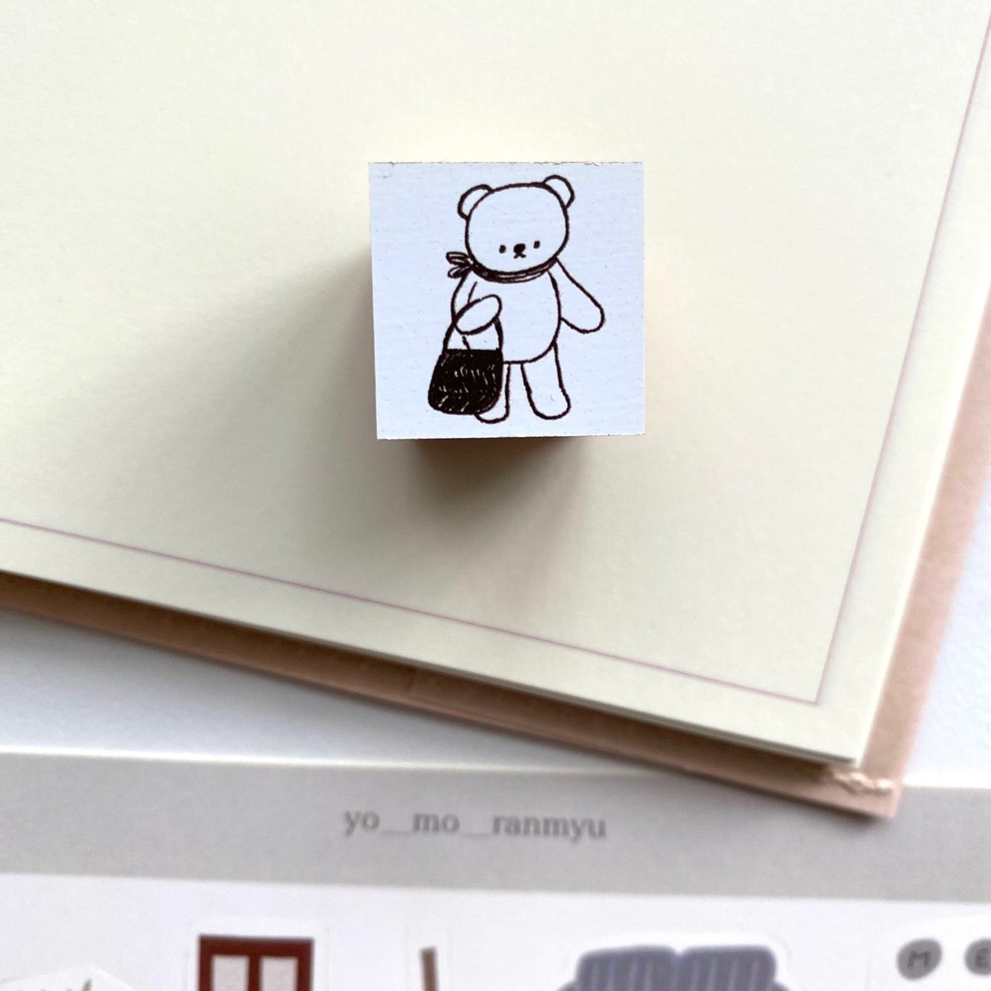 Ranmyu Rubber Stamp - Shopping Bear