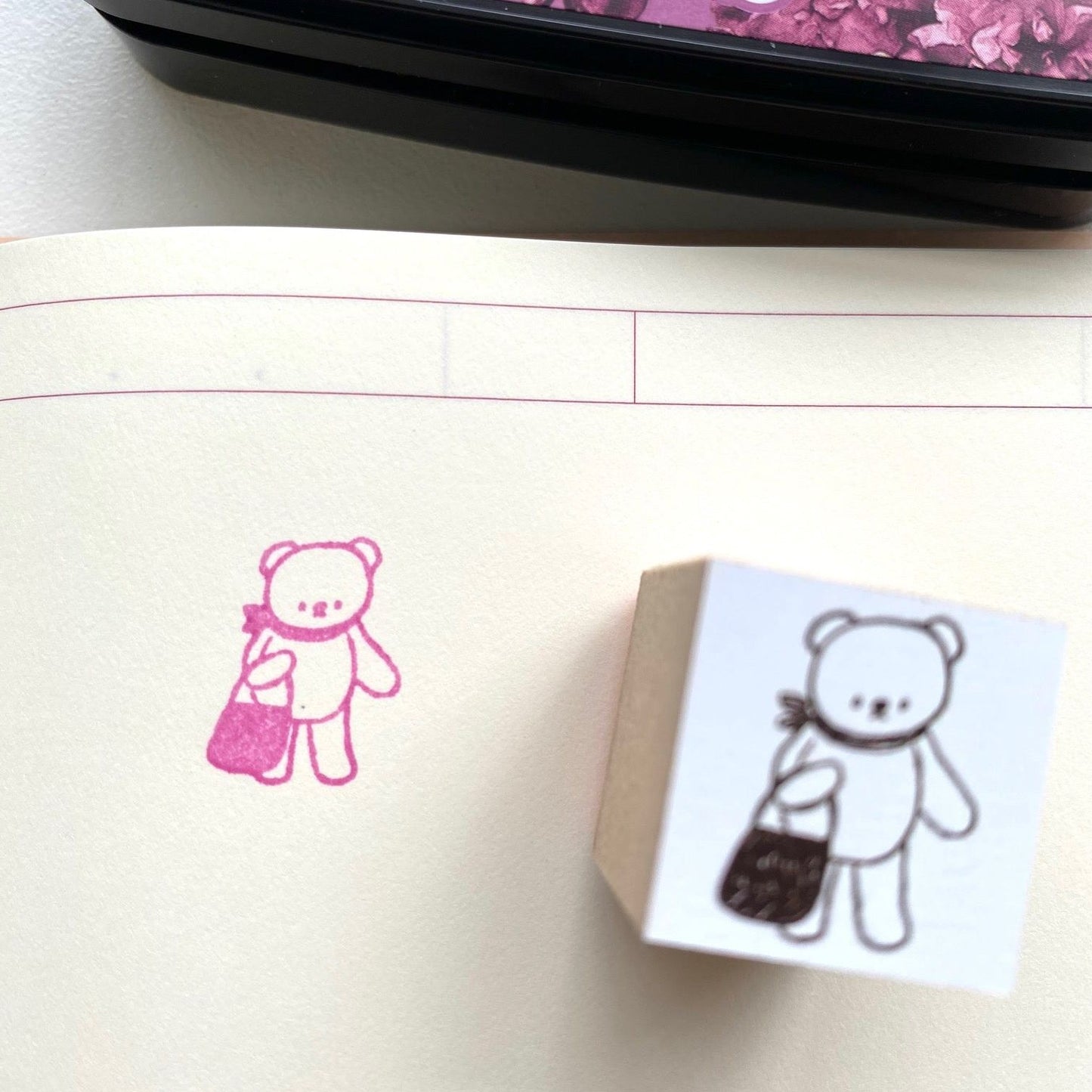 Ranmyu Rubber Stamp - Shopping Bear