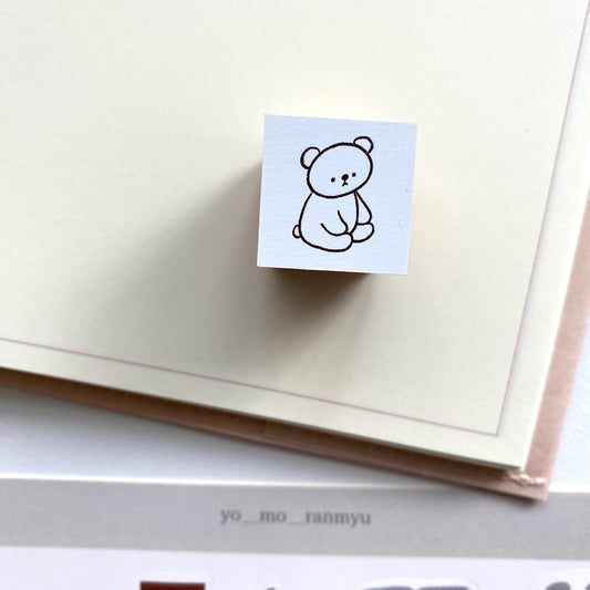 Ranmyu Rubber Stamp - Sitting Bear