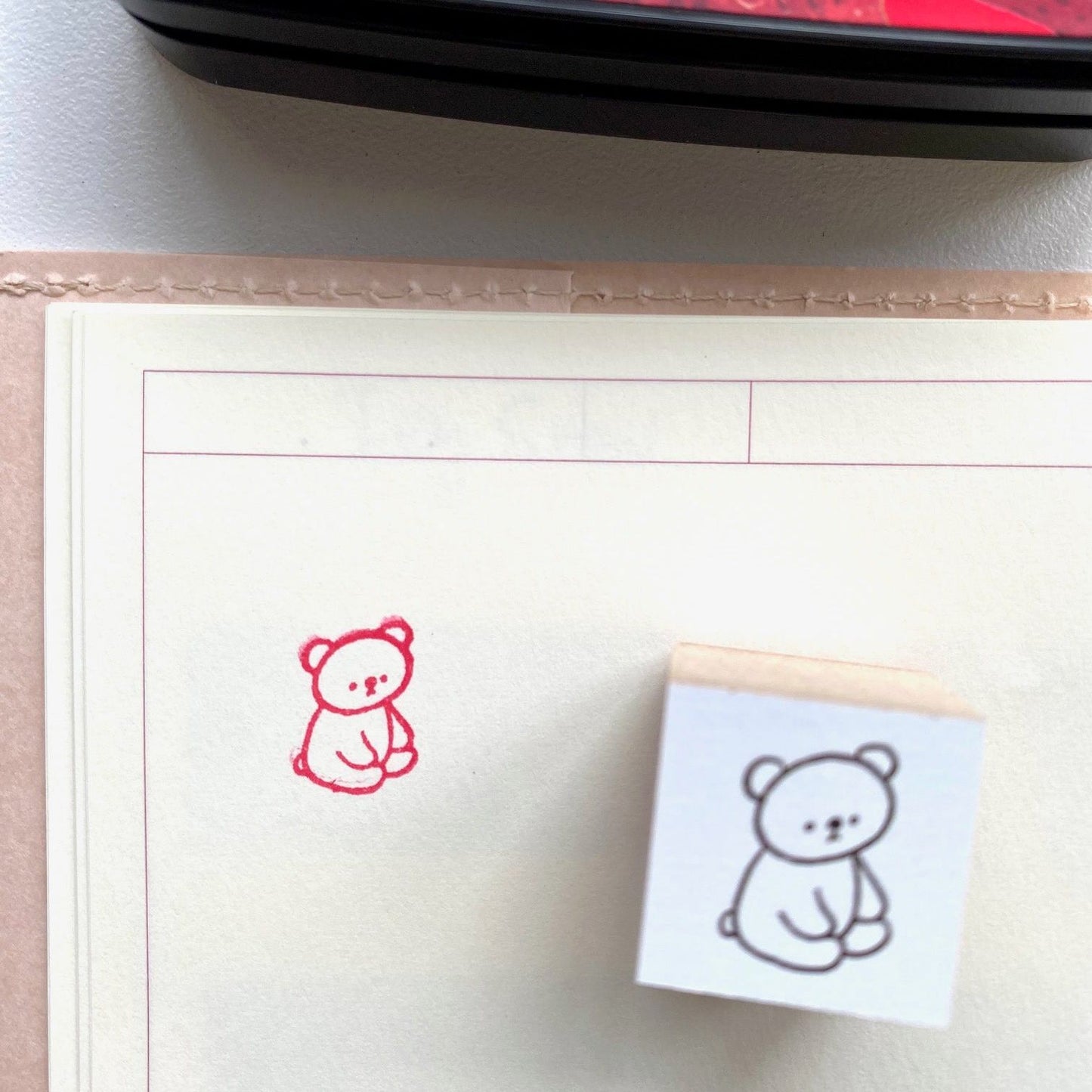 Ranmyu Rubber Stamp - Sitting Bear