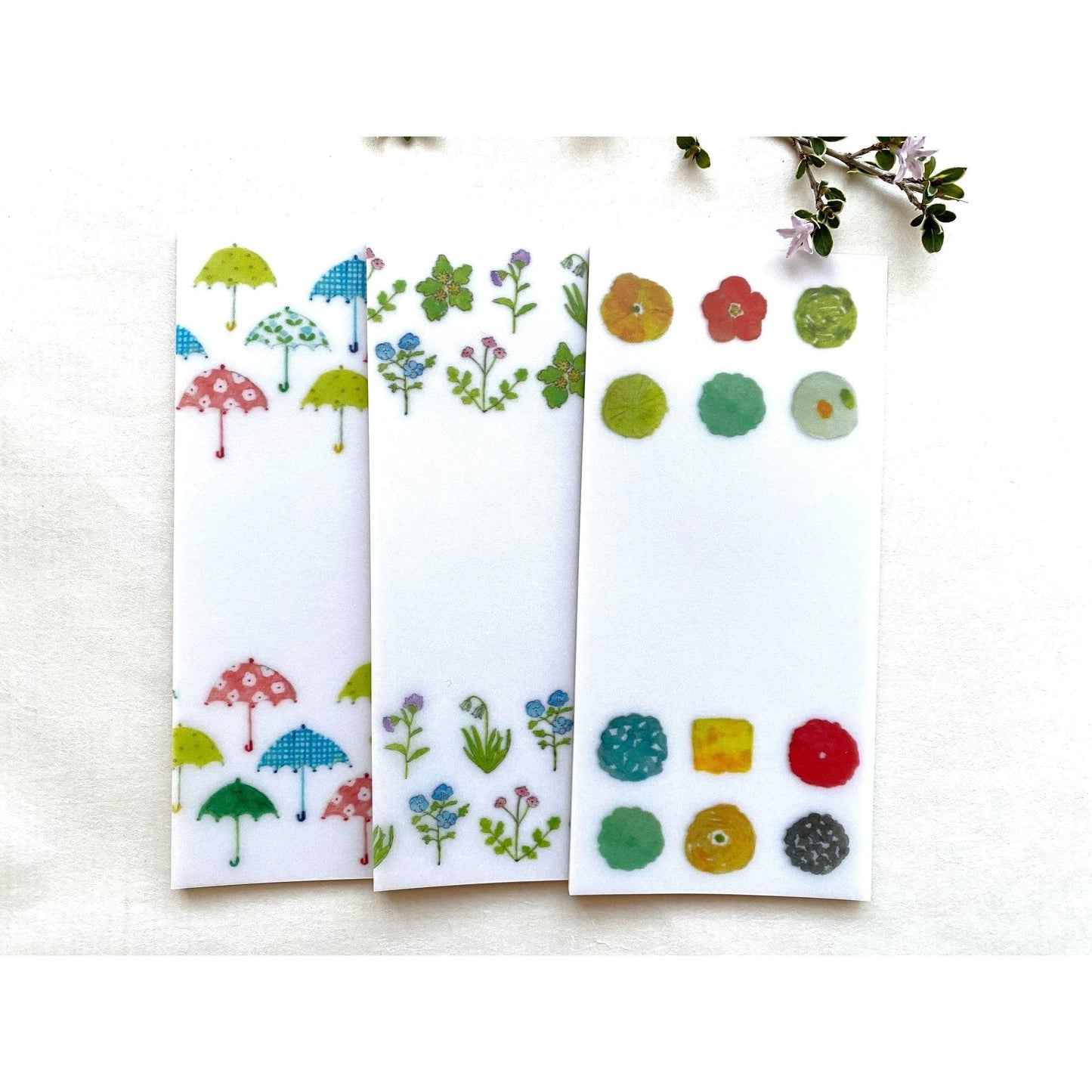 Seitousha Vellum Memo Pad - Confectionery Pattern