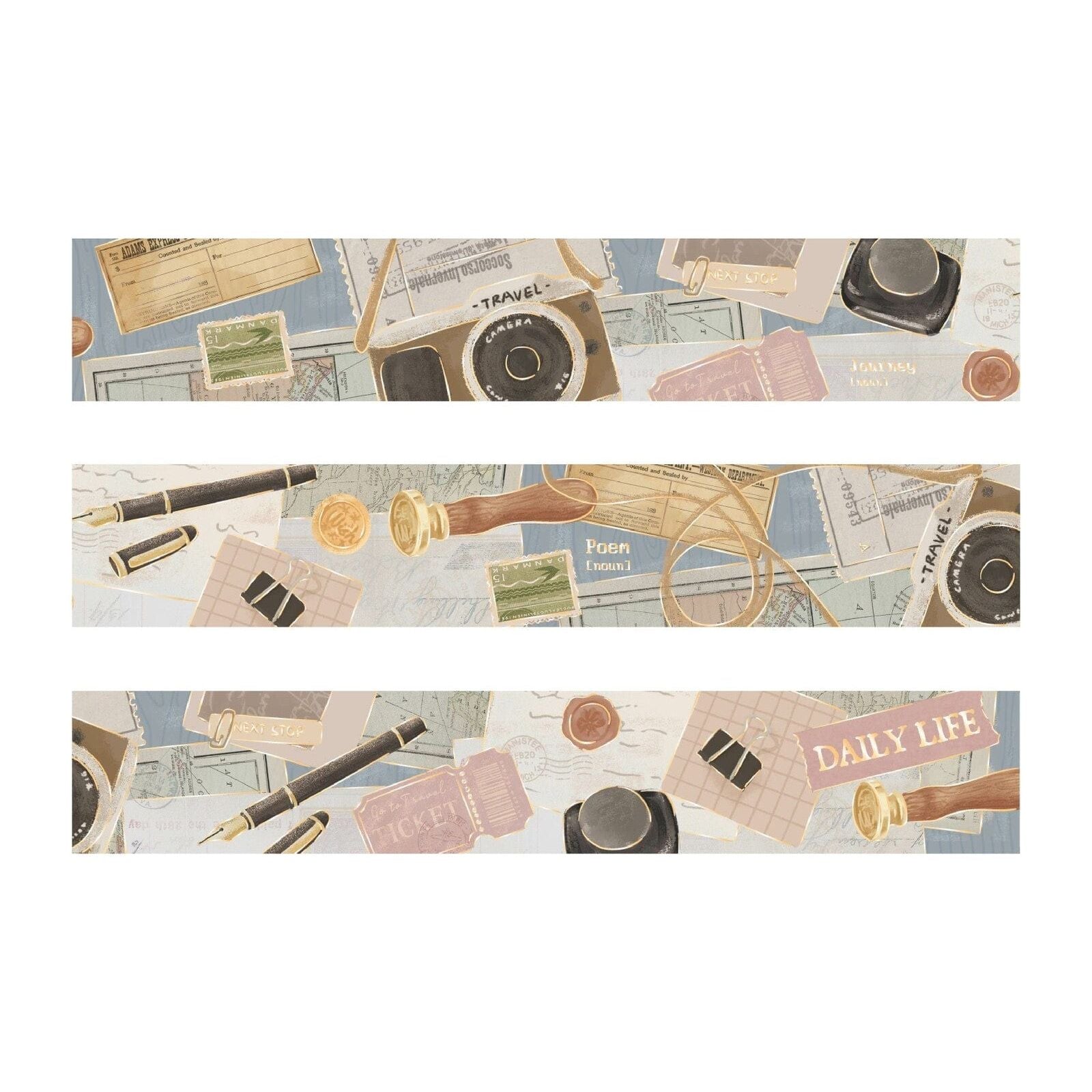 BGM What's On My Desk Collection Masking Tape - Traveller