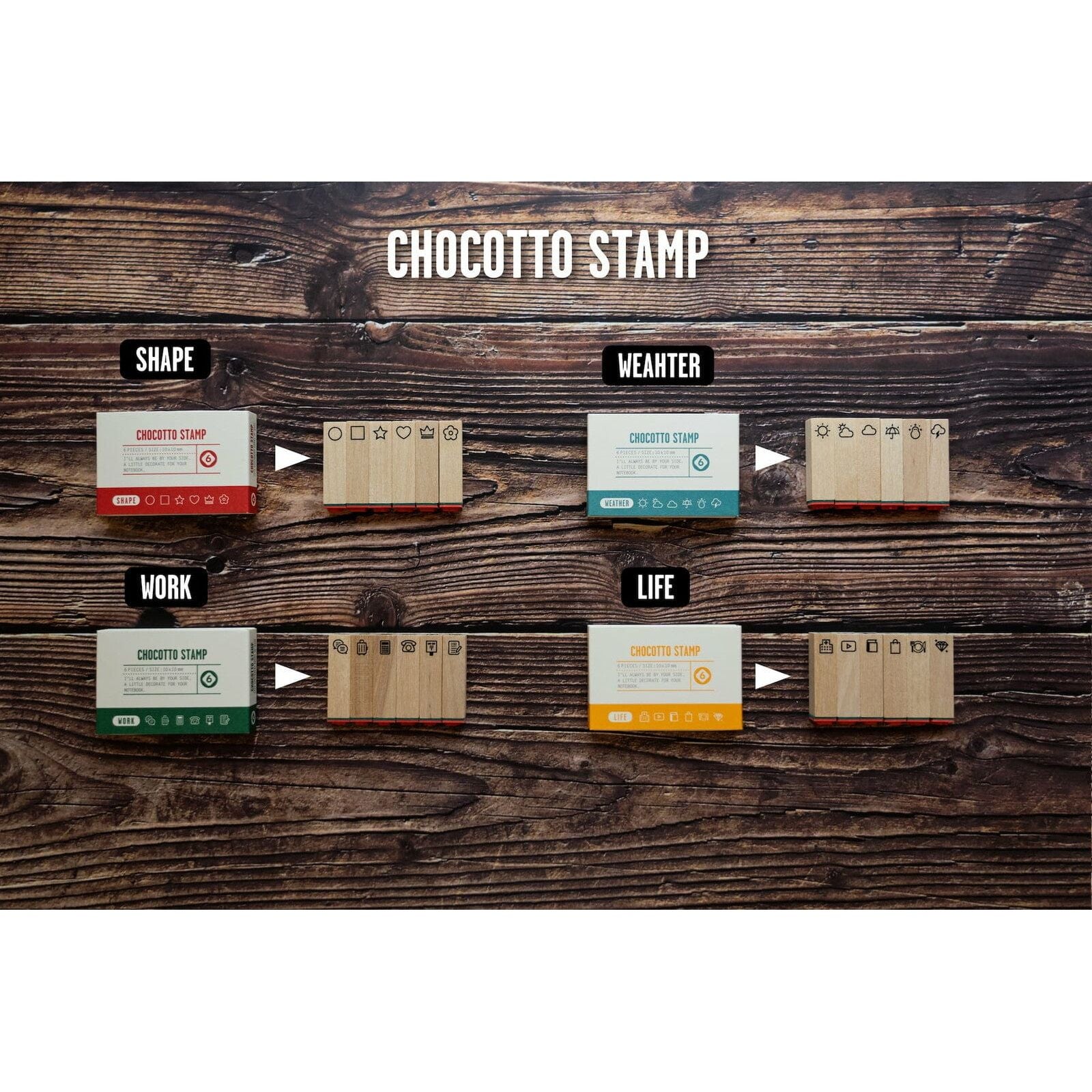 CHOCOTTO Stamp - Life