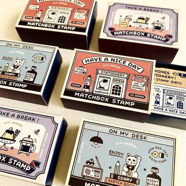 eric x SANBY Matchbox Stamp Set (3 Designs)