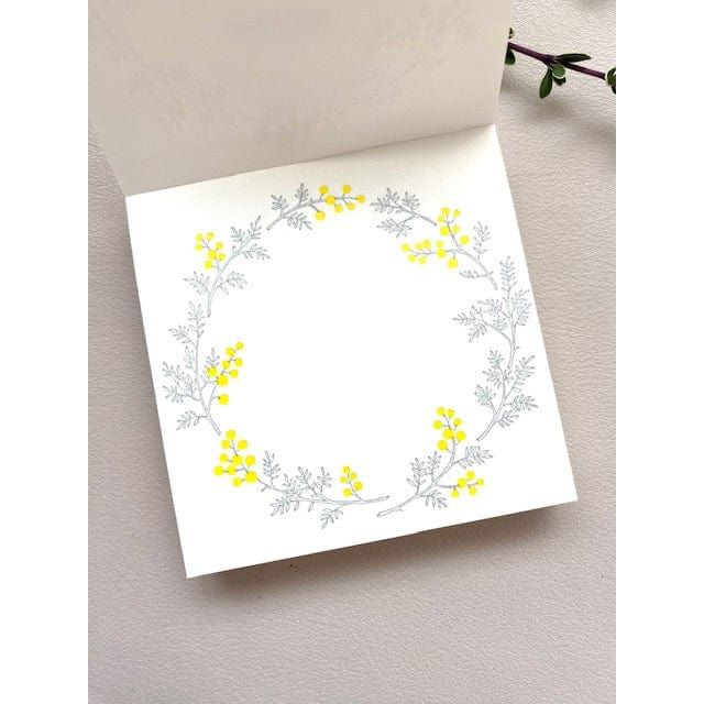 Hutte Paper Works Letterpress Memo Pad - Mimosa