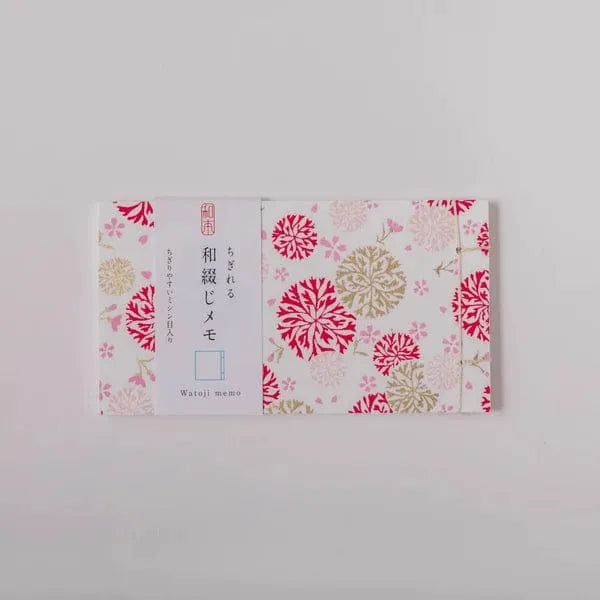 Japanese Hand-Bound Watoji Memo Pad – Yuzen #19