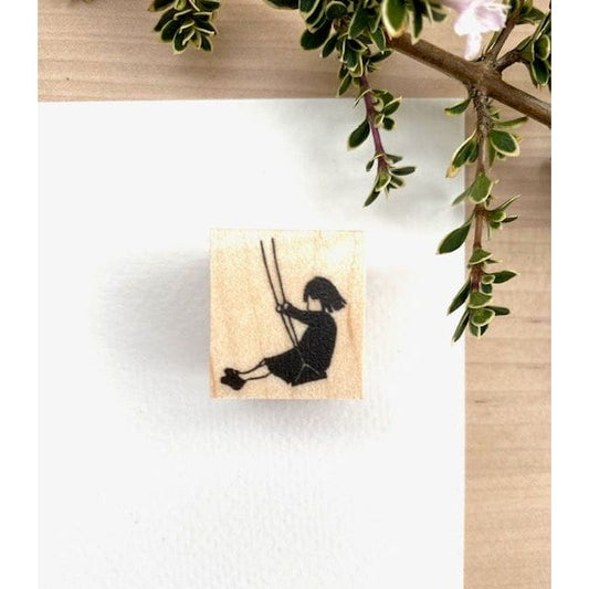 MA7stamp Rubber Stamp - Little Fumiko Swing