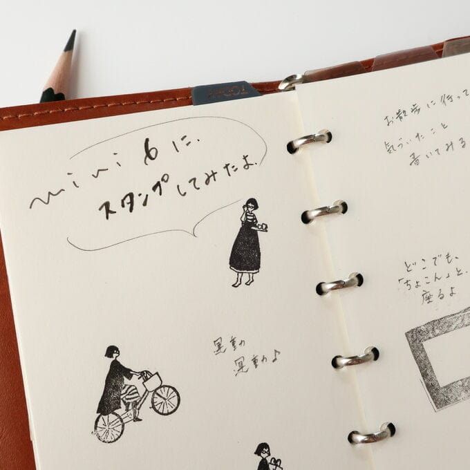 MA7stamp Rubber Stamp - Miss Fumiko Collection - Bicycle