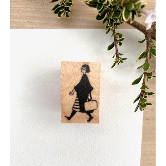 MA7stamp Rubber Stamp - Miss Fumiko - Walking