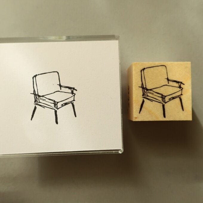 MA7stamp Rubber Stamp - Single Sofa