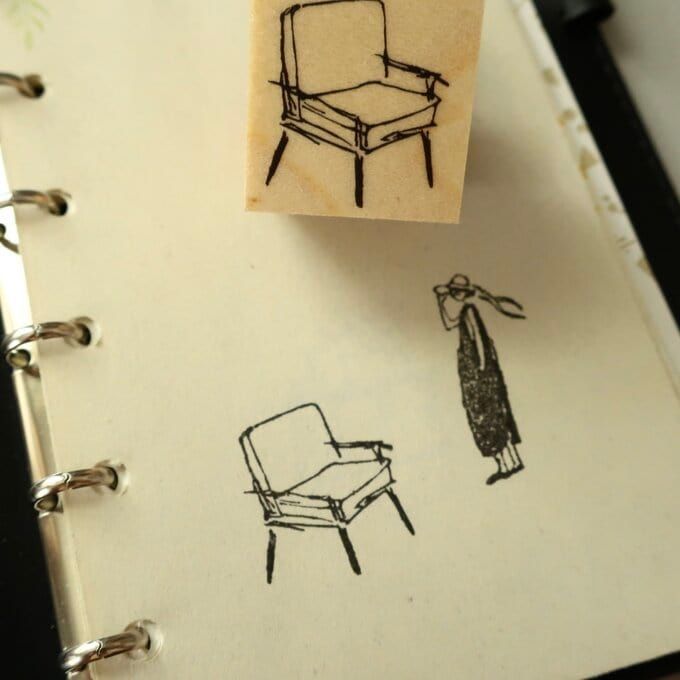 MA7stamp Rubber Stamp - Single Sofa