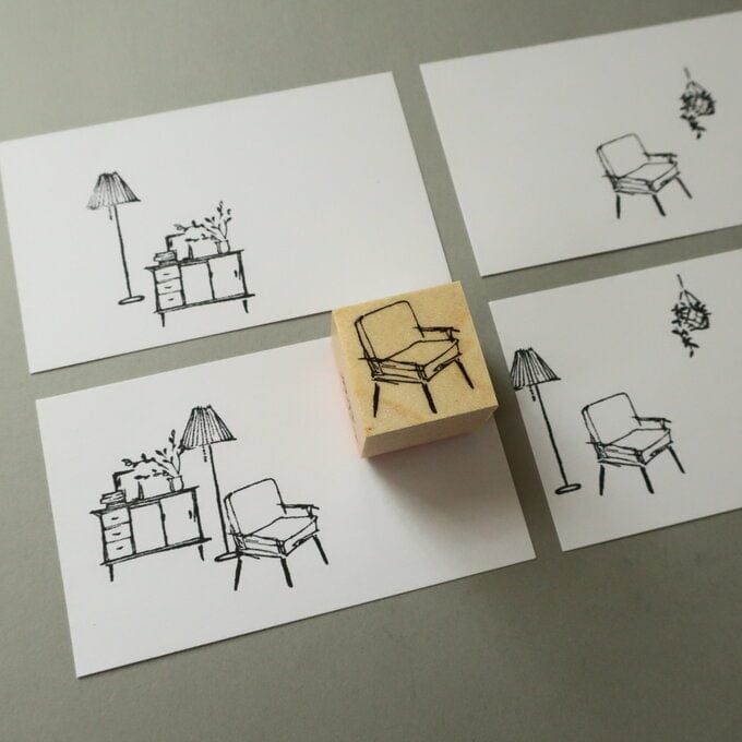 MA7stamp Rubber Stamp - Single Sofa