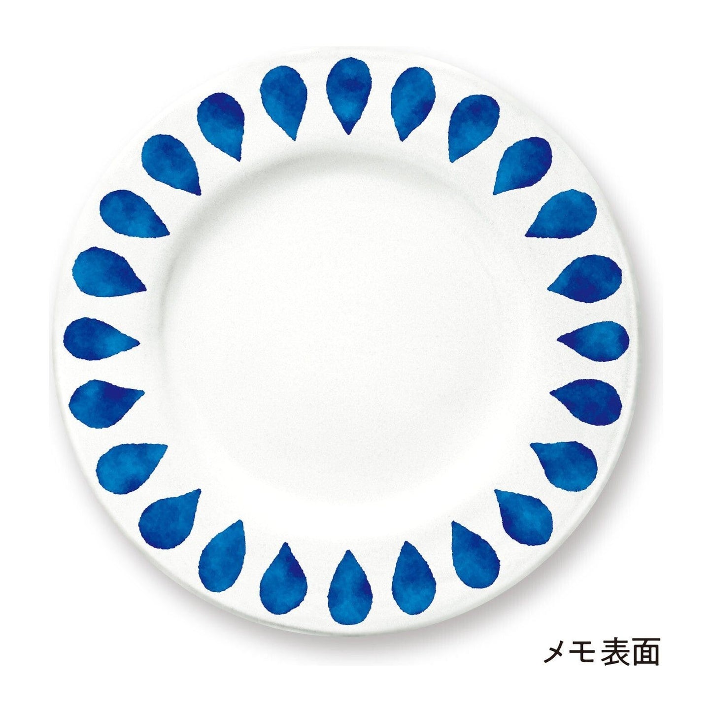 Marumemo Scandinavian Dish Collection Memo Pad - Droplet