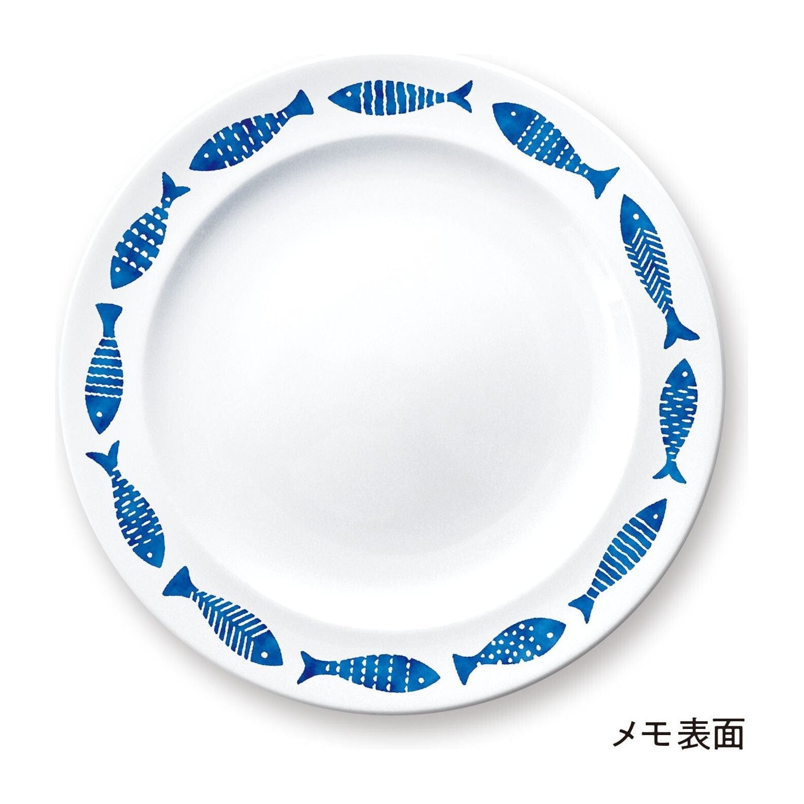 Marumemo Scandinavian Dish Collection Memo Pad - Fish