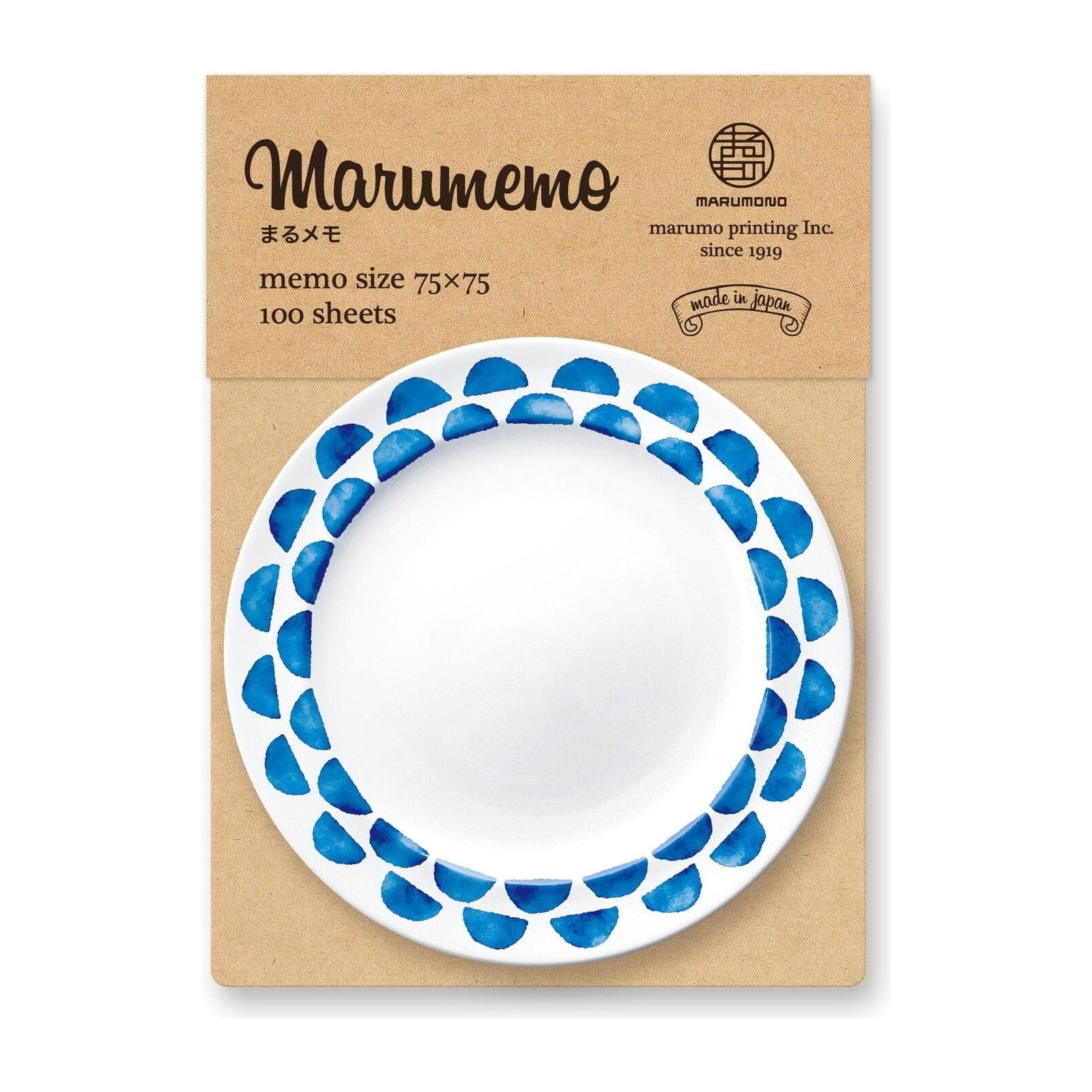 Marumemo Scandinavian Dish Collection Memo Pad - Scale