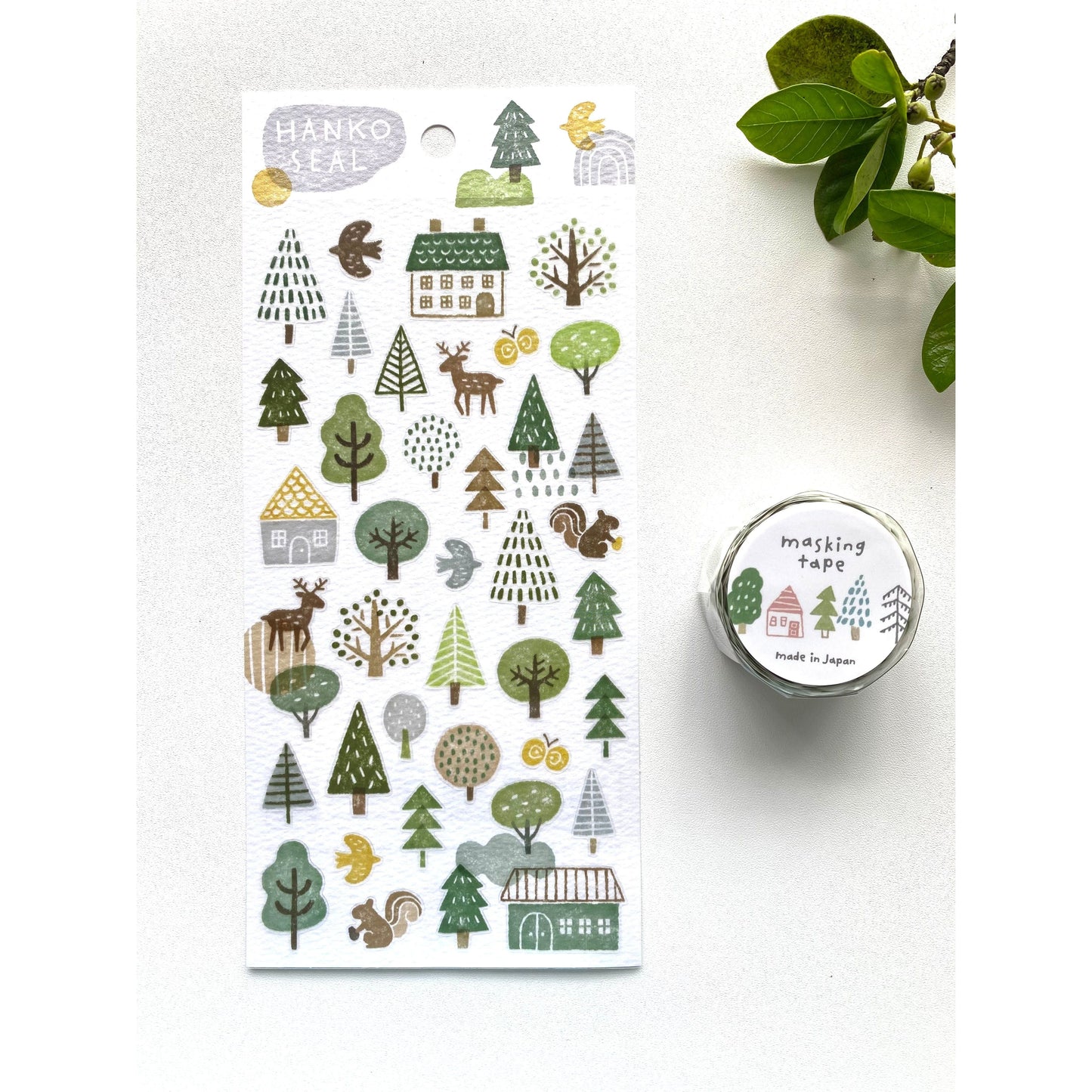 Mind Wave Die-cut Masking Tape - Forest