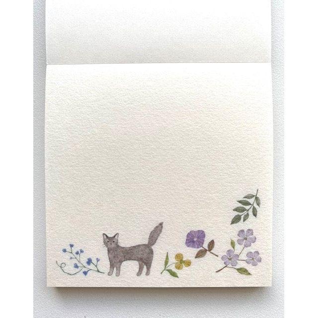 NB Co. Nuku Michikusa Series Memo Pad - Cat and Bird