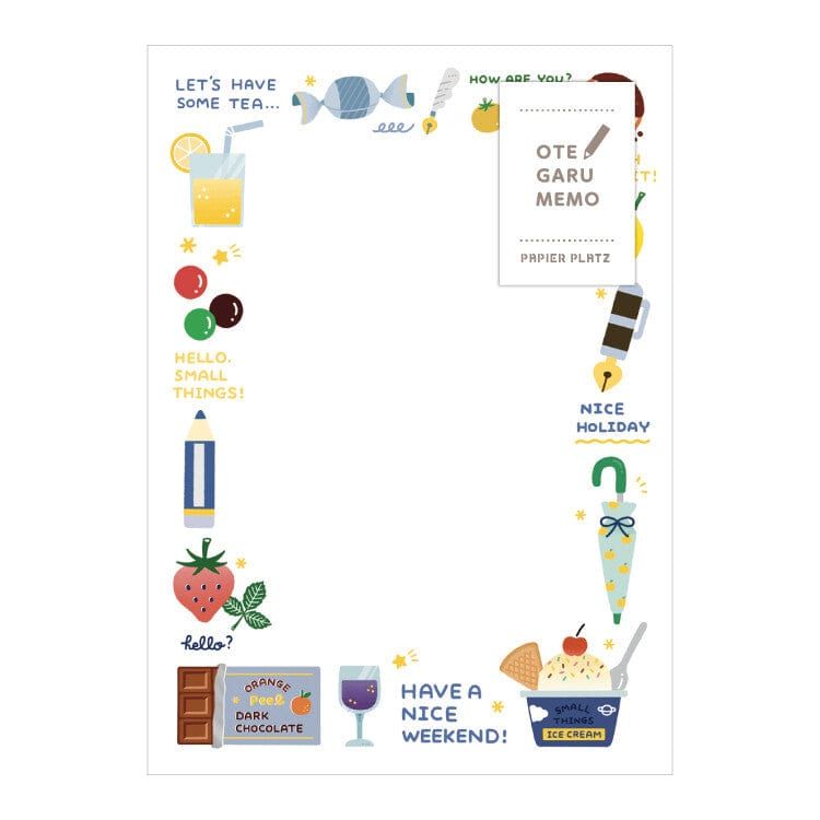 Papier Platz x Eric Small Things Otegaru Memo Pad – Fruits