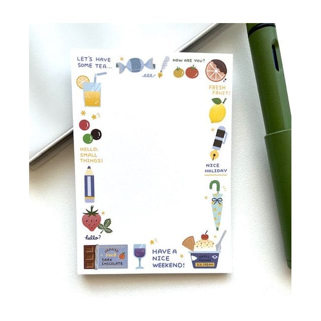 Papier Platz x Eric Small Things Otegaru Memo Pad – Fruits