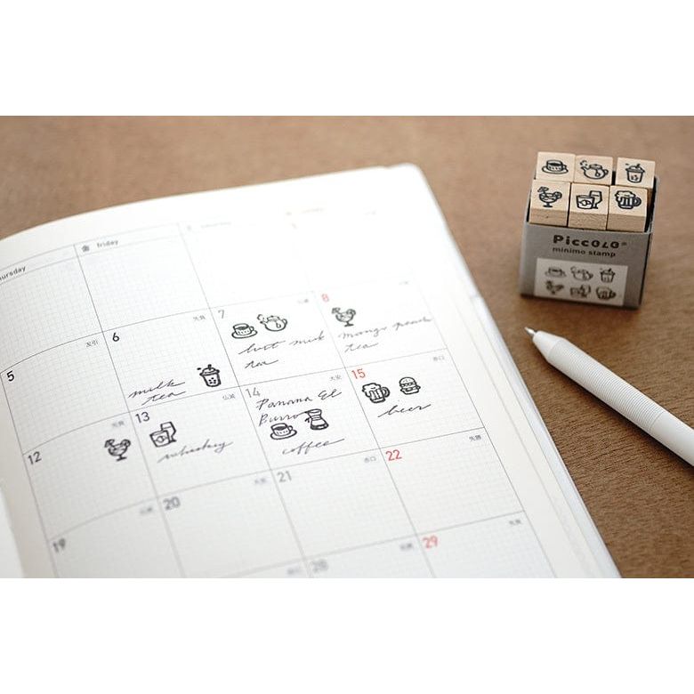 Plain Stationery - Piccolo Minimo Stamp Set