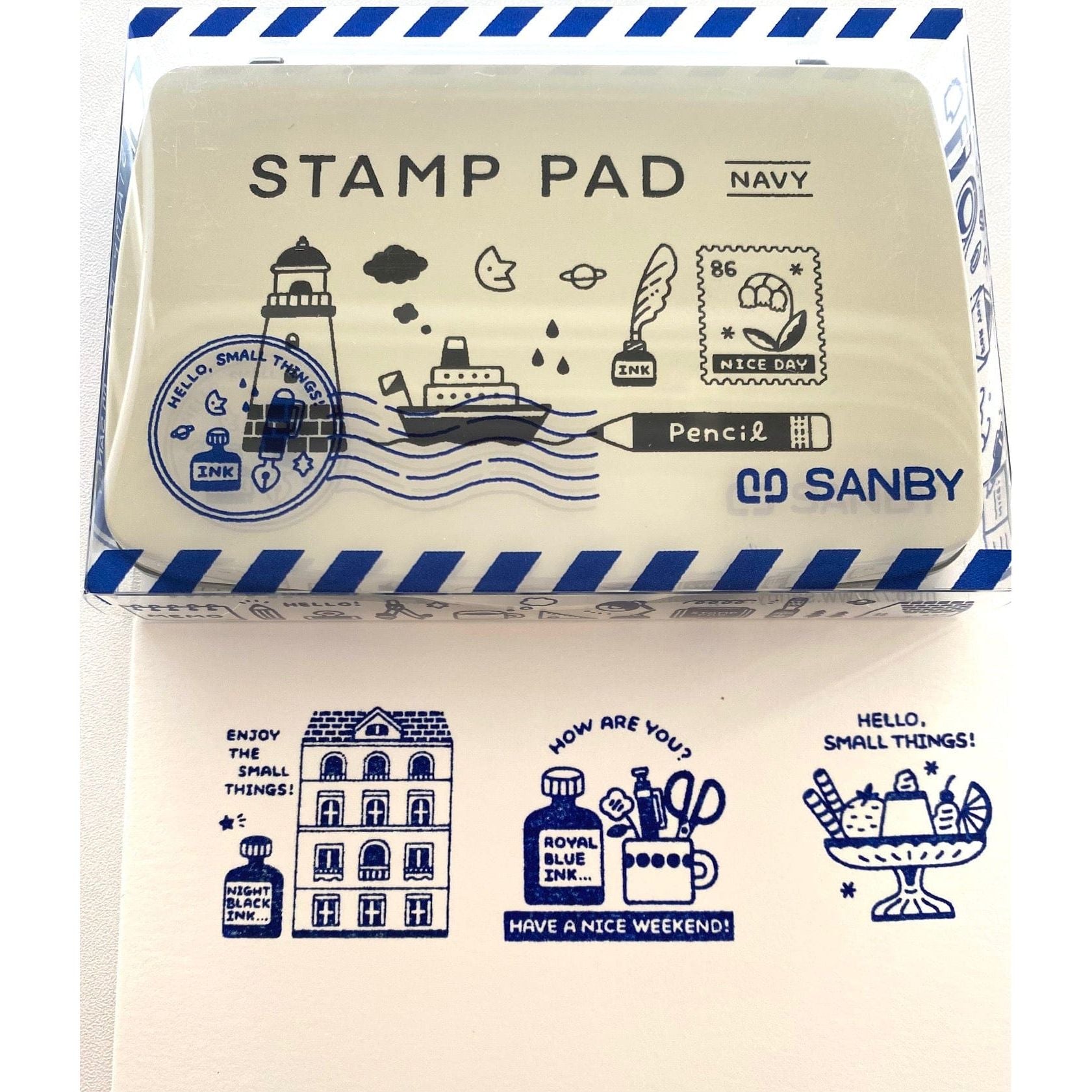 Sanby x Eric Small Things Stamp Pad - Navy