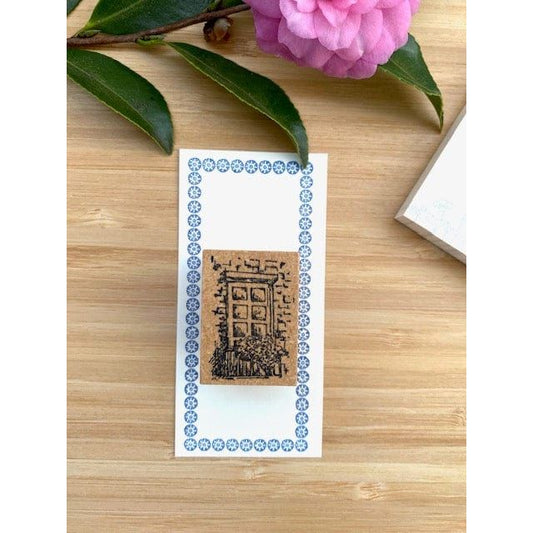 Sirusu Rubber Stamp – Scenery with Flower By The Window