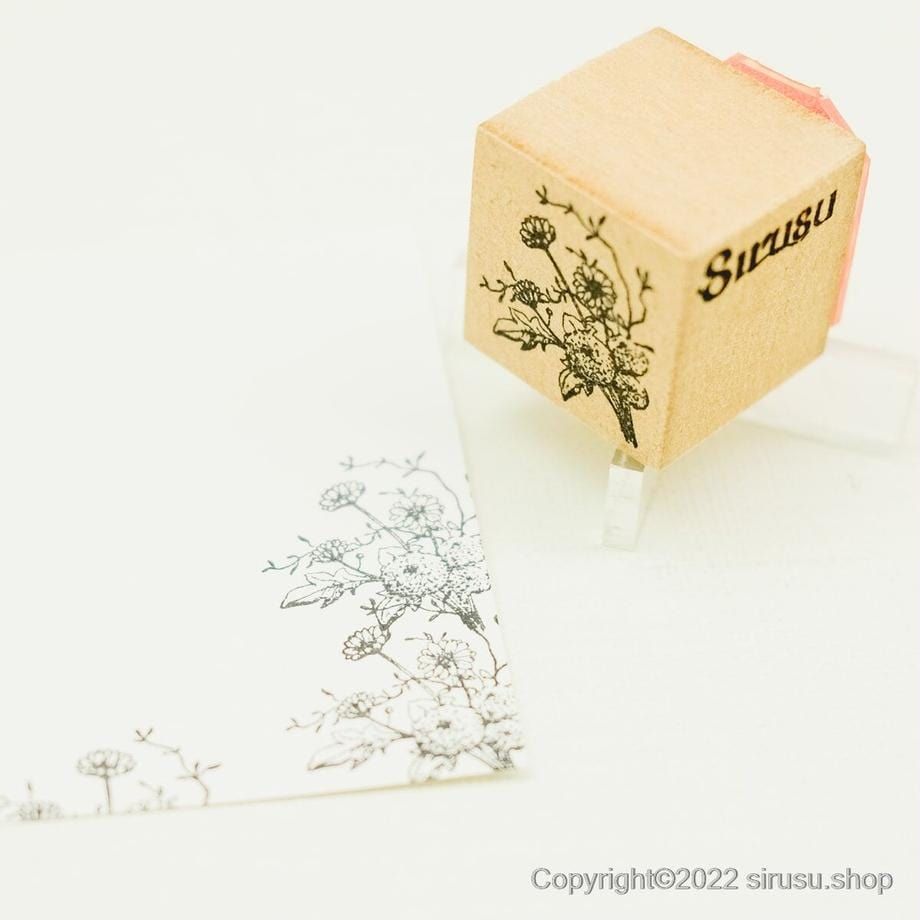 Sirusu Rubber Stamp – Western Chrysanthemum