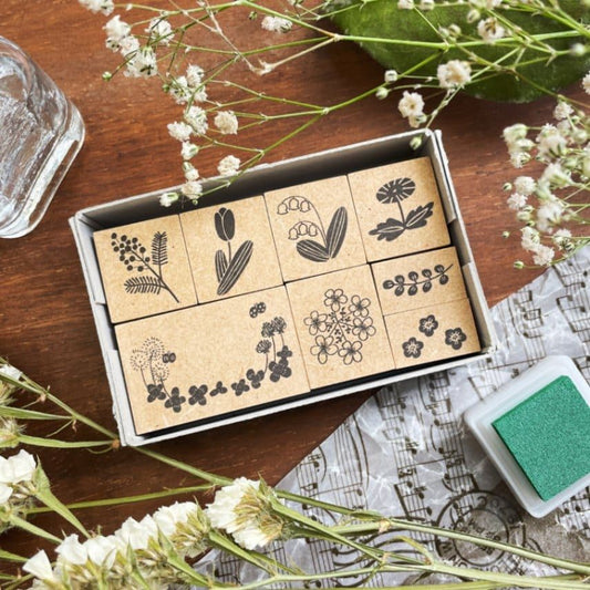 Stamp Marche Rubber Stamp Creator's Stamp Set - Spring Flower