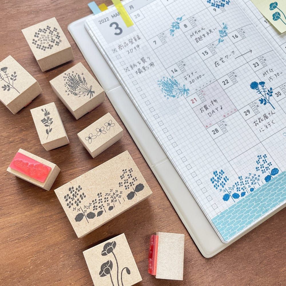 Stamp Marche Rubber Stamp Creator's Stamp Set - Summer Flower