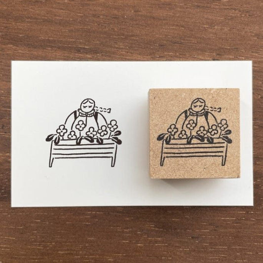 Stamp Marche Rubber Stamp - Flower