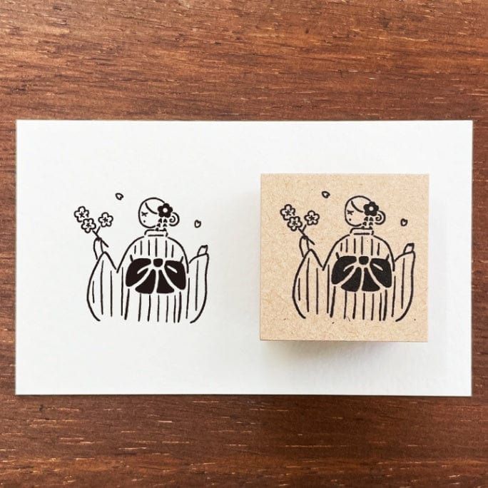 Stamp Marche Rubber Stamp - Kimono (Back View)